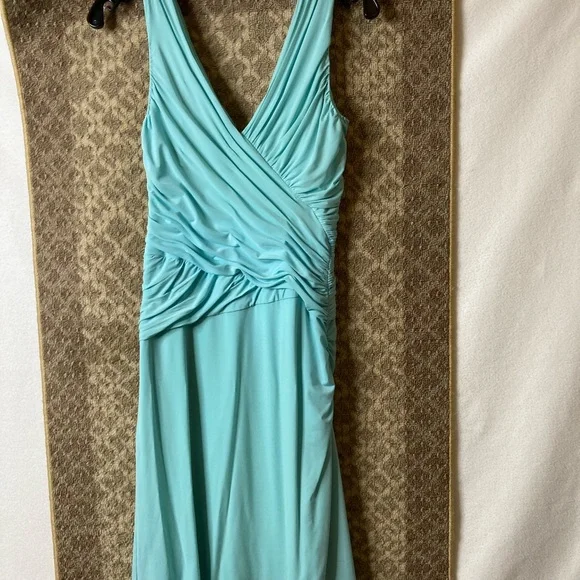 BCBGMAXAZRIA blue/teal anything dress up dress - Picture 1 of 12